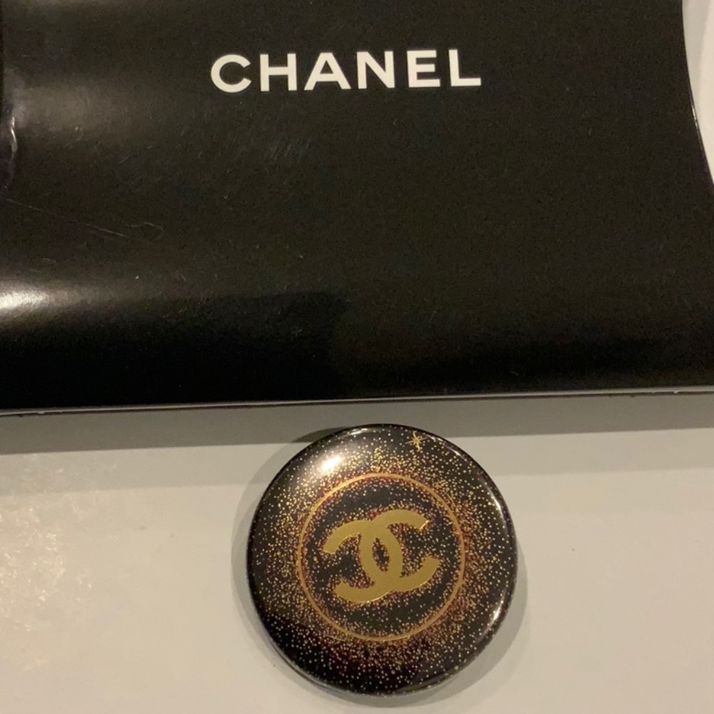 NIB authentic Chanel metal pin / brooch